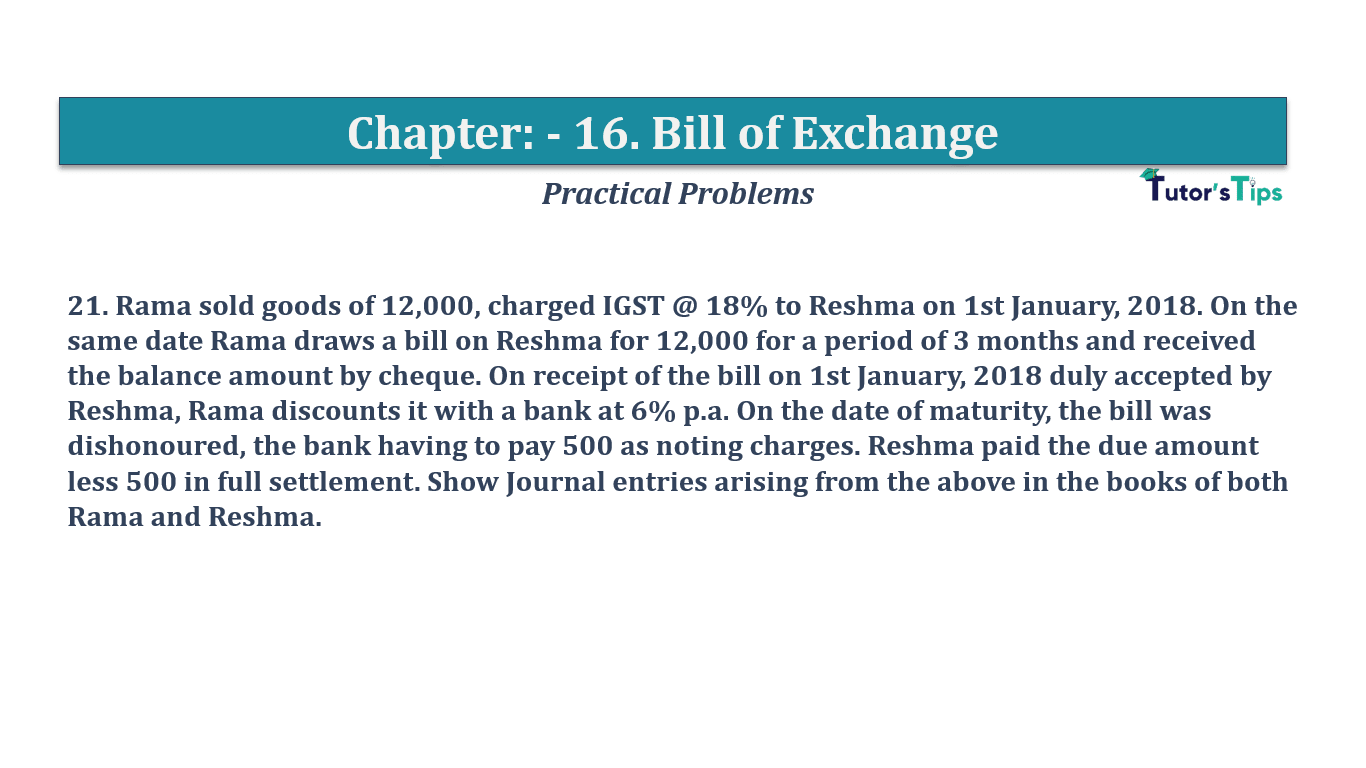 Question No 21 Chapter No 16