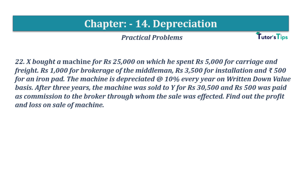 Question No.22 - Chapter No.14- T.S. Grewal +1 Book 2019-Solution Question No 22 Chapter No 14