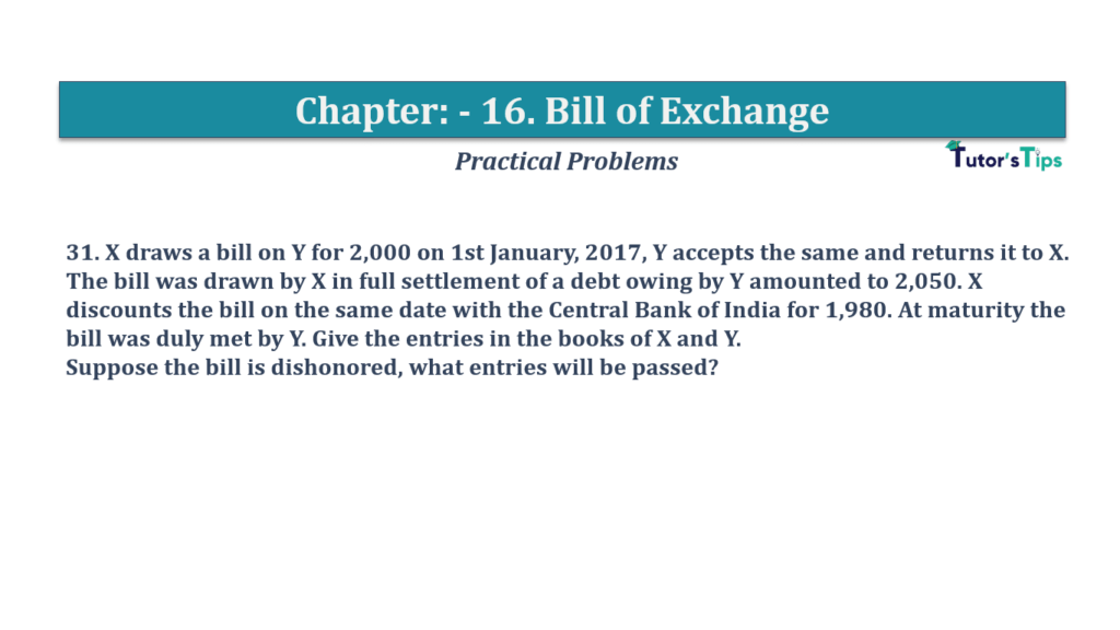 Question No.31- Chapter No.16- T.S. Grewal +1 Book 2019-Solution Question No 31 Chapter No 16