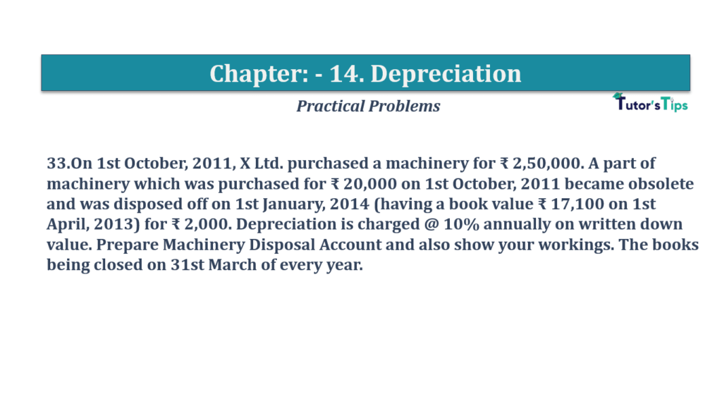 Question No.33 - Chapter No.14- T.S. Grewal +1 Book 2019-Solution Question No 33 Chapter No 14