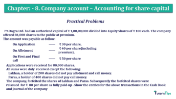 Chapter No. 8 - Company Accounts - Accounting for Share Capital Question No.79 Chapter No.8 T.S. Grewal 2 Book 2019 Solution min min min 360x203 - Chapter No. 8 - Company Accounts - Accounting for Share Capital