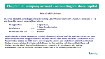 Chapter No. 8 - Company Accounts - Accounting for Share Capital Question No.80 Chapter No.8 T.S. Grewal 2 Book 2019 Solution min min 360x202 - Chapter No. 8 - Company Accounts - Accounting for Share Capital