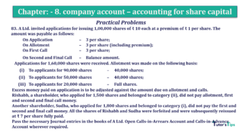 Chapter No. 8 - Company Accounts - Accounting for Share Capital Question No.83 Chapter No.8 T.S. Grewal 2 Book 2019 Solution min min 360x202 - Chapter No. 8 - Company Accounts - Accounting for Share Capital