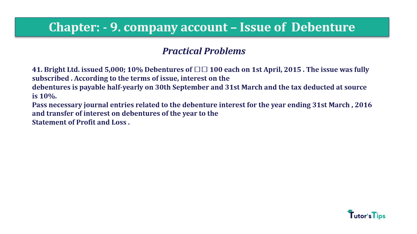 Question 41 Chapter 9 of +2-A