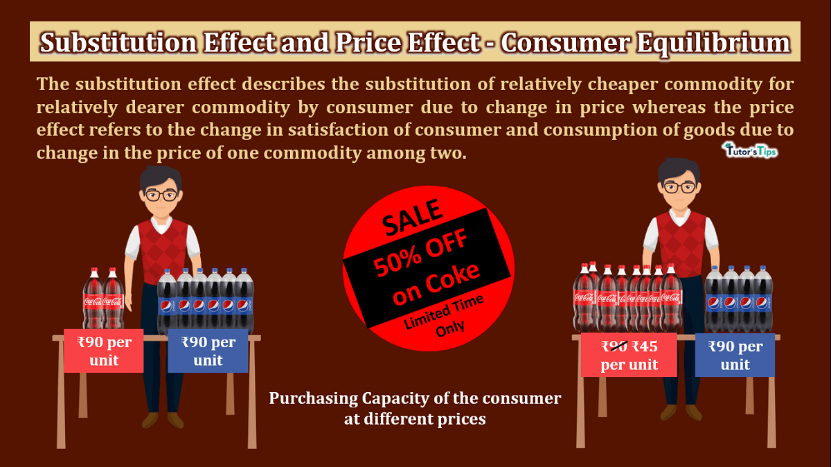 Substitution Effect and Price Effect - Consumer Equilibrium