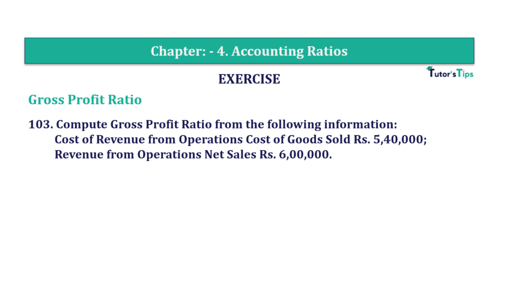 Question No. 103- Chapter No.4 - T.S. Grewal +2 Book Part B Question 103 Chapter 4 of +2-B