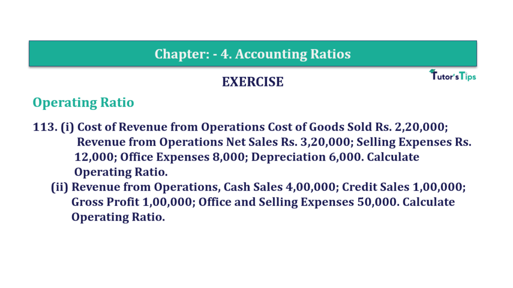 Question No. 113- Chapter No.4 - T.S. Grewal +2 Book Part B Question 113 Chapter 4 of +2-B