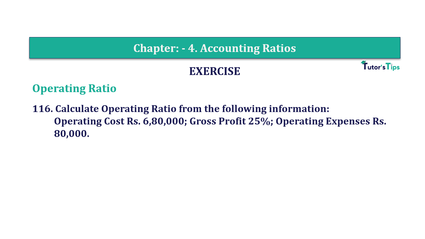 Question 116 Chapter 4 of +2-B