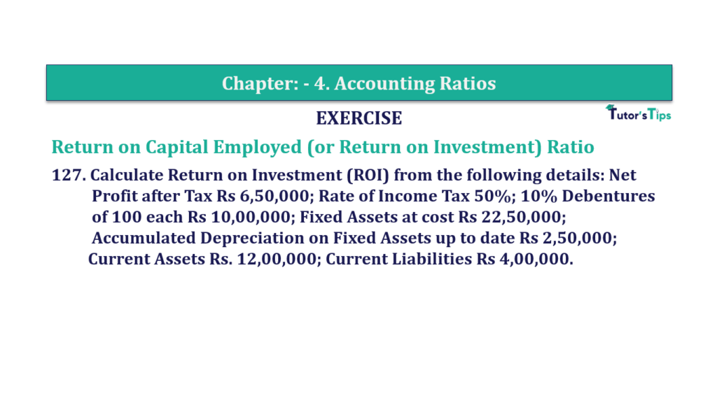 Question No. 127- Chapter No.4 - T.S. Grewal +2 Book Part B Question 127 Chapter 4 of +2-B