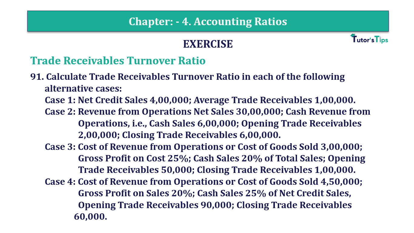 Question 91 Chapter 4 of +2-B