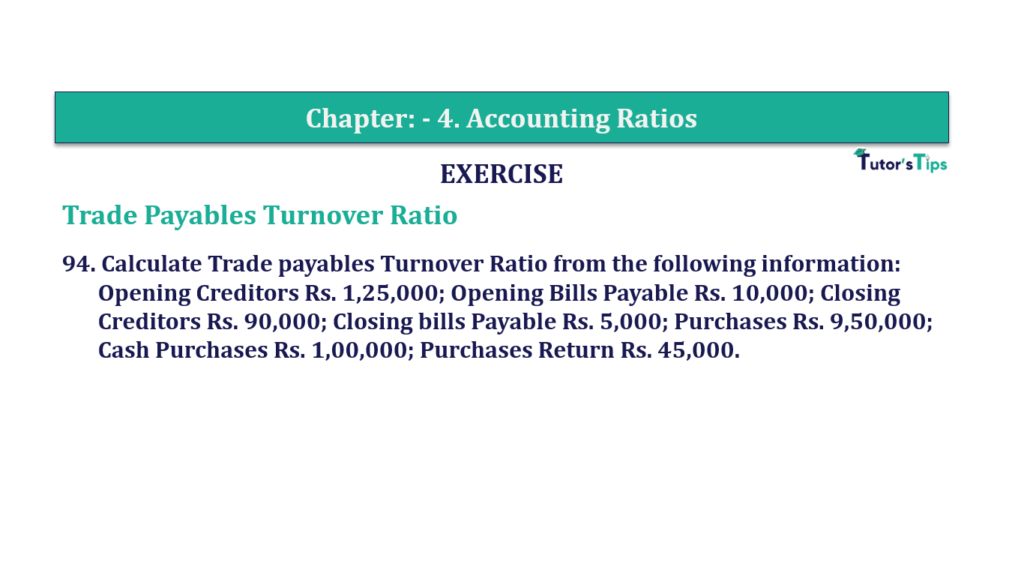 Question No. 94- Chapter No.4 - T.S. Grewal +2 Book Part B Question 94 Chapter 4 of +2-B