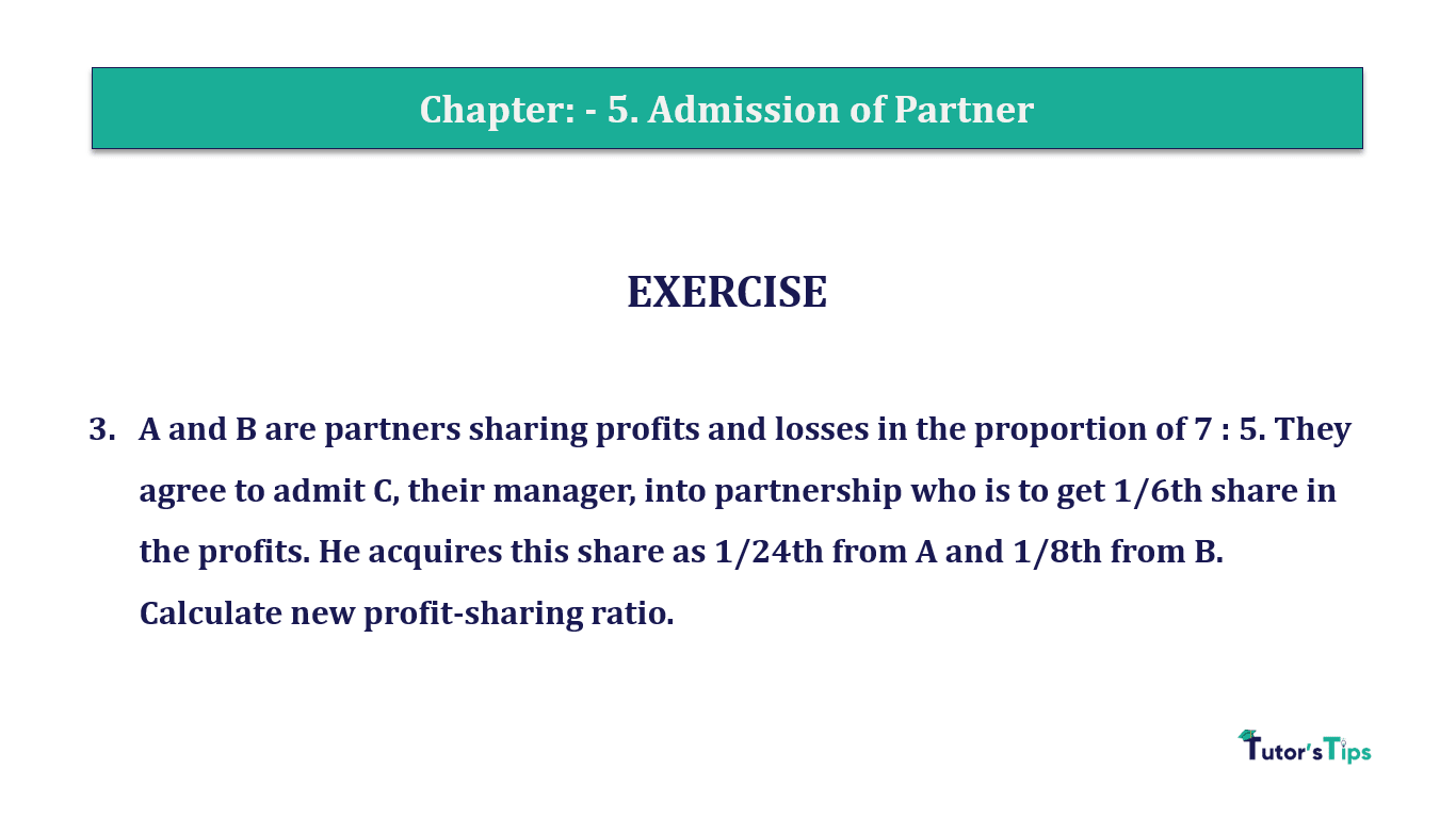 Question 03 Chapter 5 of +2-A