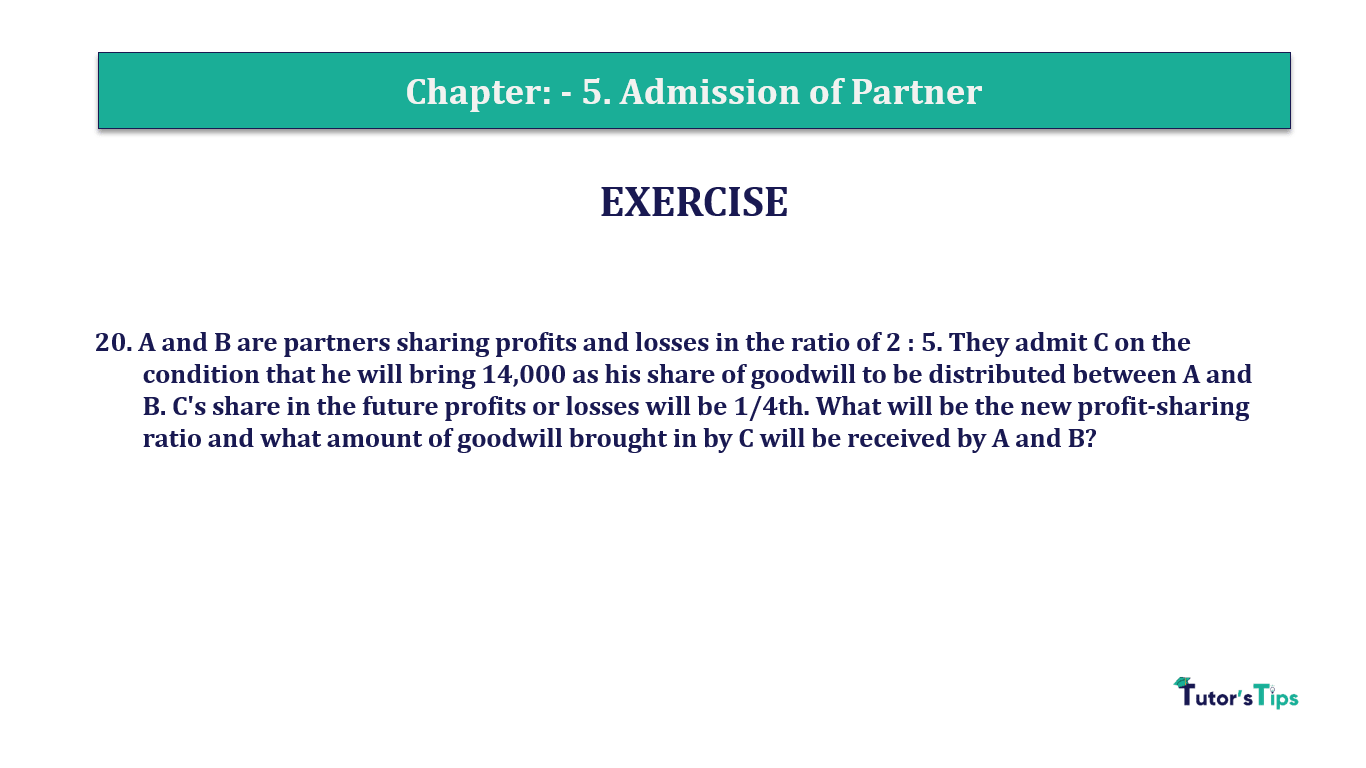 Question 20 Chapter 5 of +2-A