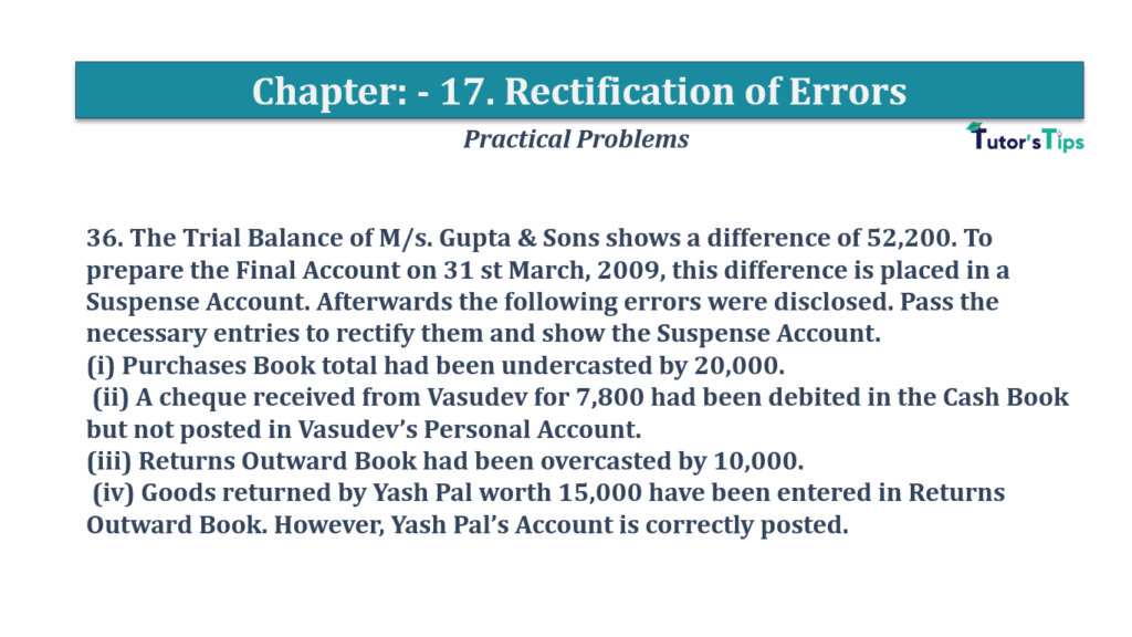 Question No.36- Chapter No.17- T.S. Grewal +1 Book 2019-Solution Question No 36 Chapter No 17