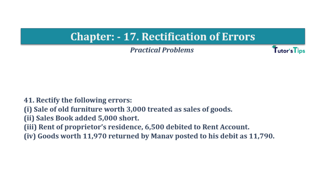 Question No.41- Chapter No.17- T.S. Grewal +1 Book 2019-Solution Question No 41 Chapter No 17