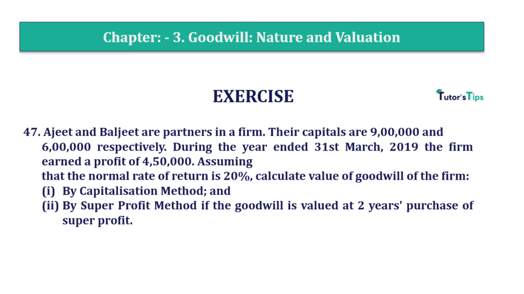 Question No.47 Chapter No.3 - T.S. Grewal +2 Book 2019-Solution Question 47 Chapter 3 of +2-A