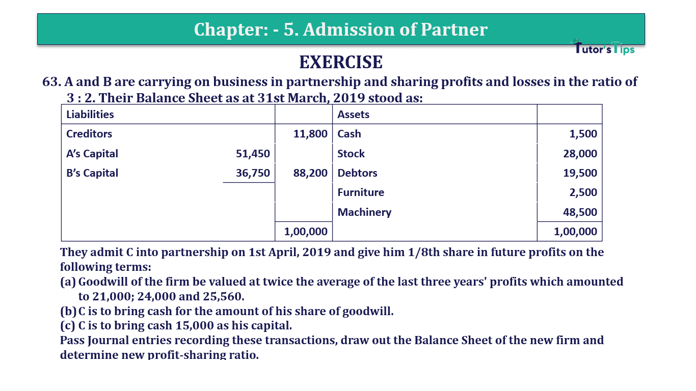 Question 63 Chapter 5 of +2-A