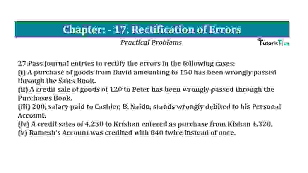 Question No.27 - Chapter No.17- T.S. Grewal +1 Book 2019-Solution Question No 27 Chapter No 17