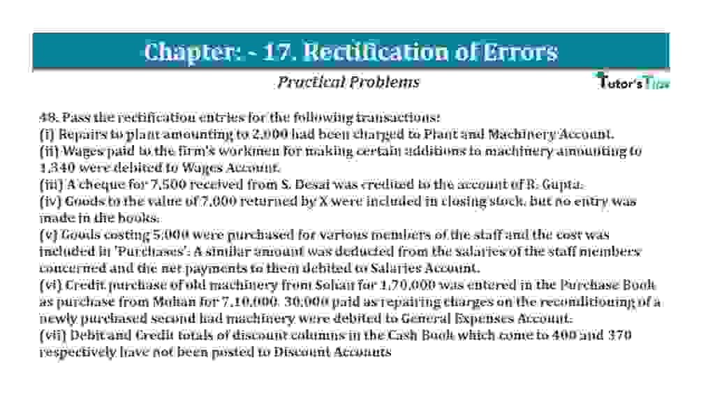 Question No.48- Chapter No.17- T.S. Grewal +1 Book 2019-Solution Question No 48 Chapter No 17