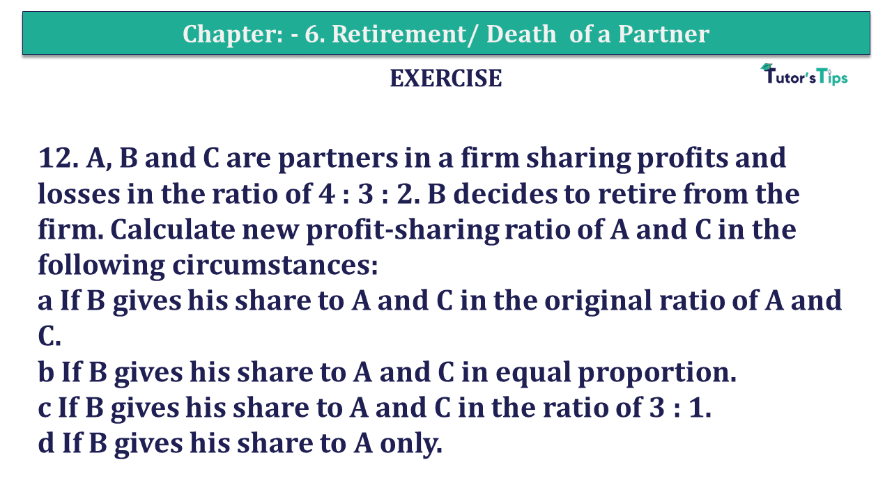 Question 12 Chapter 6 of +2-A