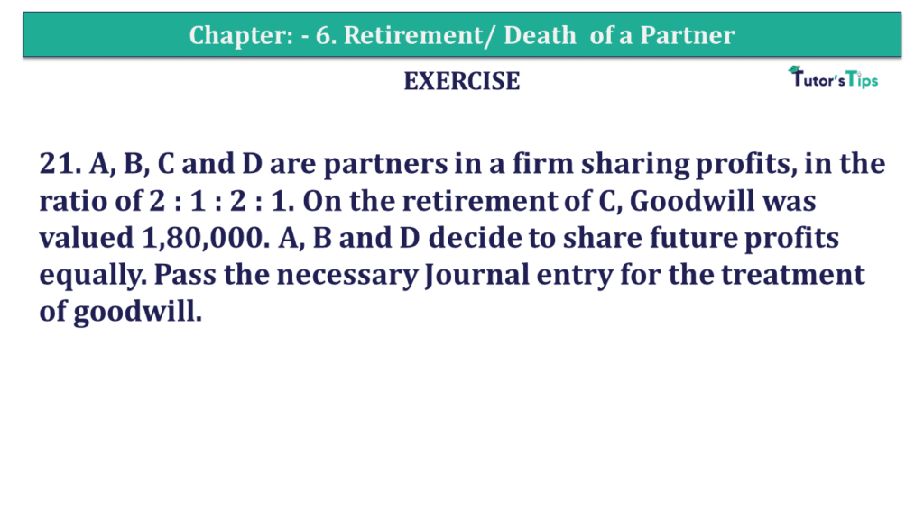 Question No.21 Chapter No.6 - T.S. Grewal +2 Book 2019-Solution Question 21 Chapter 6 of +2-A