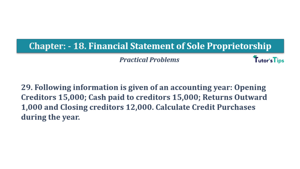 Question No.29 - Chapter No.19- T.S. Grewal +1 Book 2019-Solution Question No 29 Chapter No 19