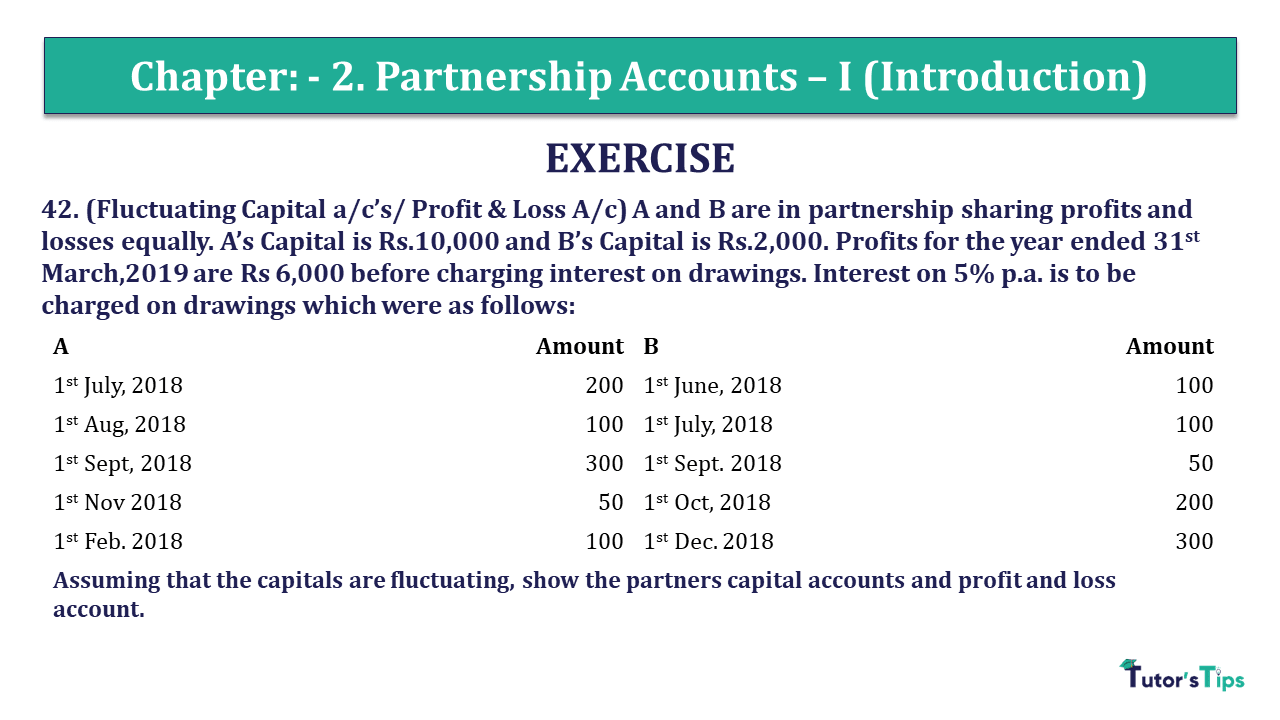 NCERT Solutions for Class 12 Chapter 1 Accounting for Partnership- Basic  Concepts, Download PDF