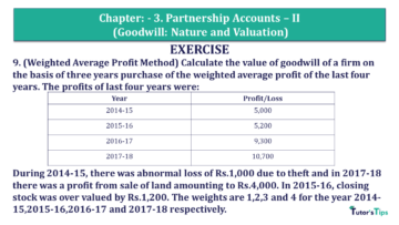 Question 09 Chapter 3 of +2- Part-