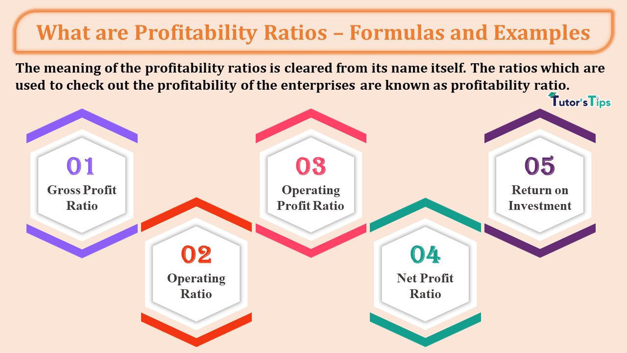 What are Profitability Ratios - Formulas and Examples – Tutor's Tips