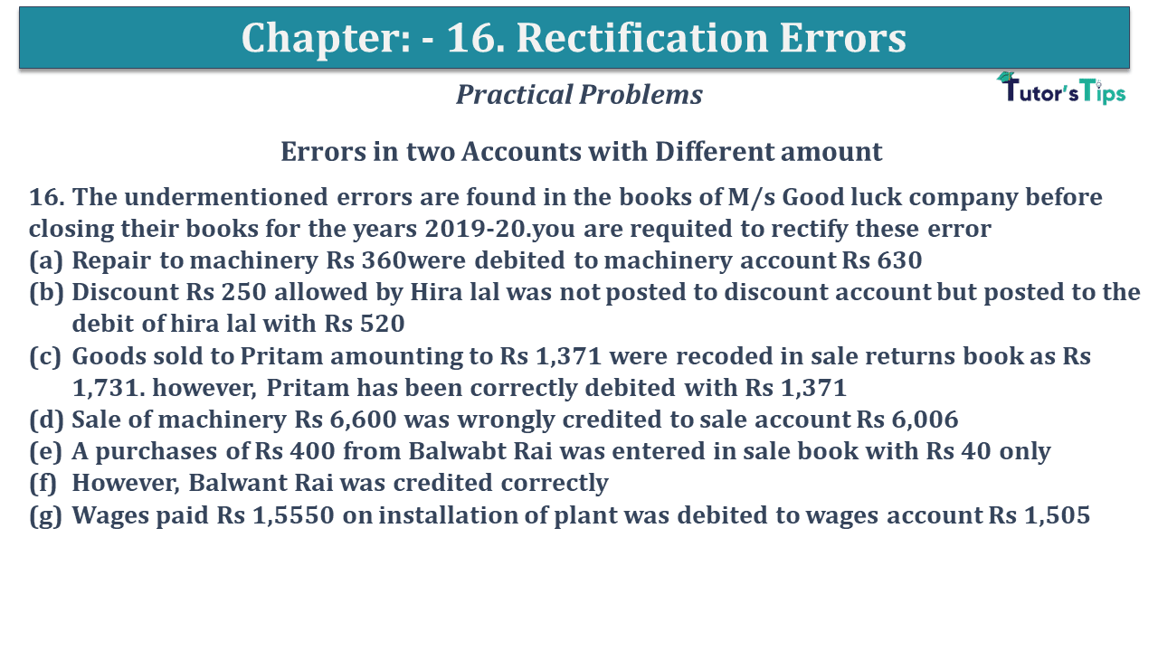 Question No 16 Chapter No 16
