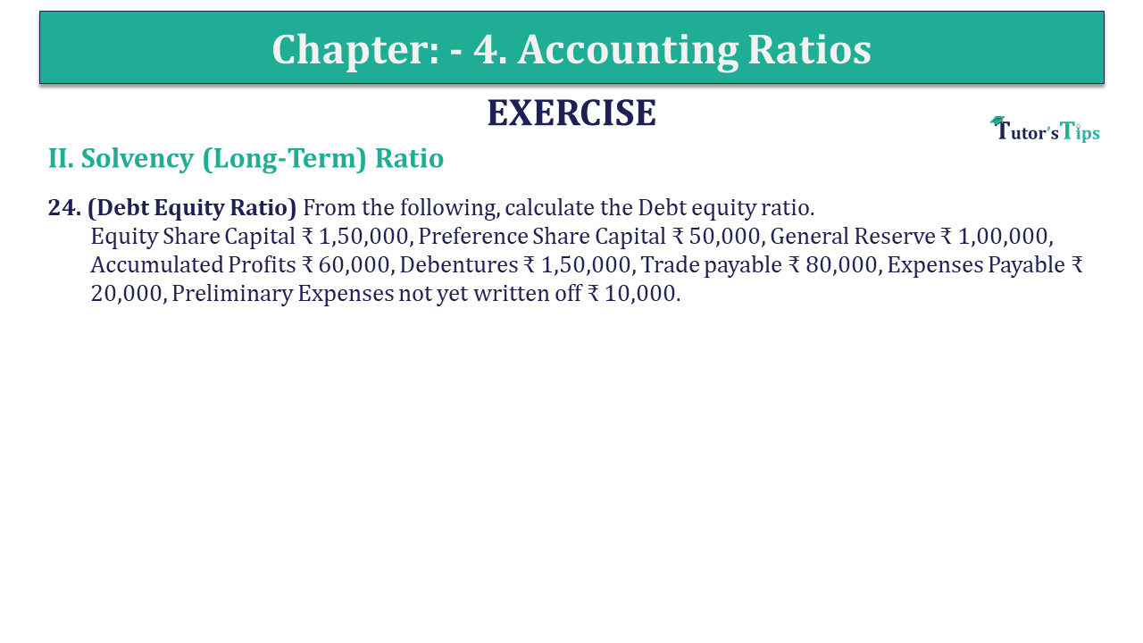 Question 24 Chapter 4 of +2-B