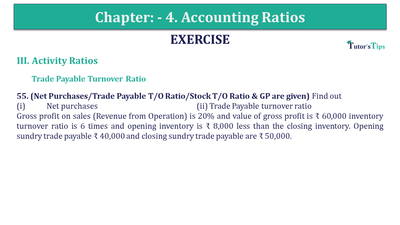 Question 55 Chapter 4 of +2-B