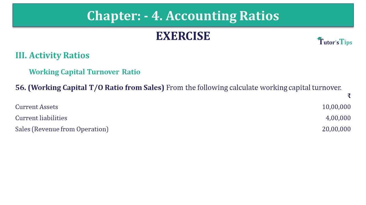 Question 56 Chapter 4 of +2-B