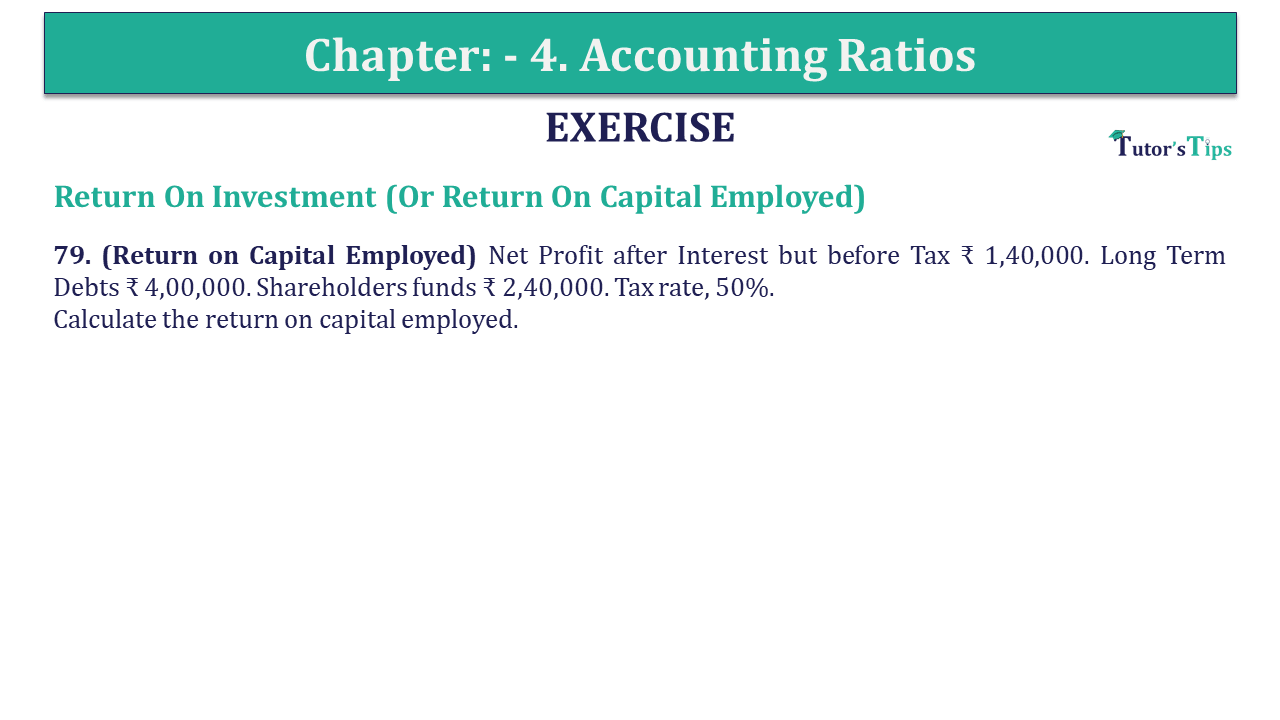 Question 79 Chapter 4 of +2-B