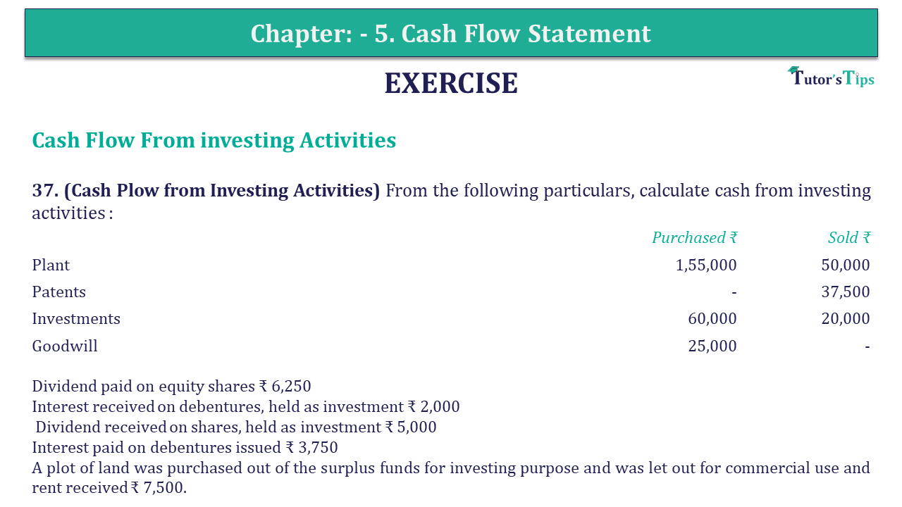 Question 37 Chapter 5 of +2-B