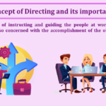 Concept of Directing and its importance