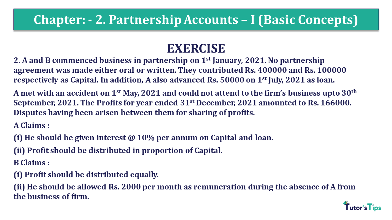 Question 2 Chapter 2 - Unimax Class 12 Part 1 - 2021