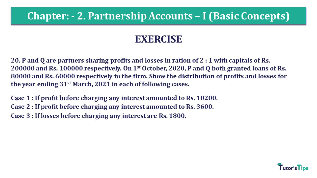 Question 20 Chapter 2 - Unimax Class 12 Part 1 - 2021