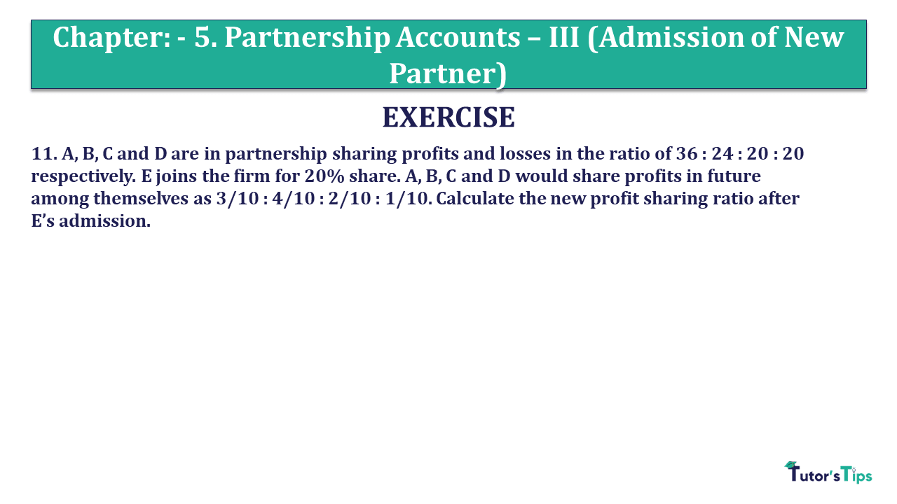 Question 11 Chapter 5 - Unimax Class 12 Part 1 - 2021