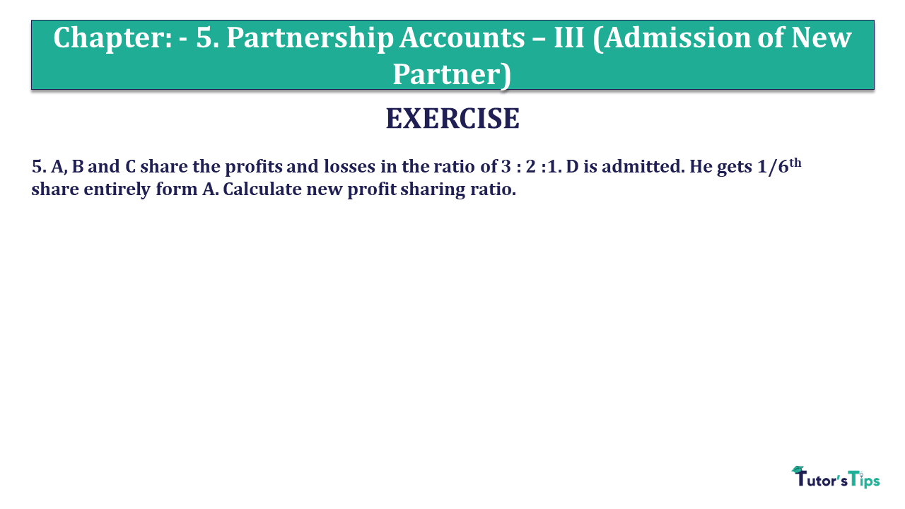 Question 5 Chapter 5 - Unimax Class 12 Part 1 - 2021