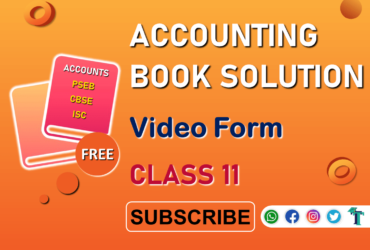 Free Videos of Accounting books Solutions of Class 11