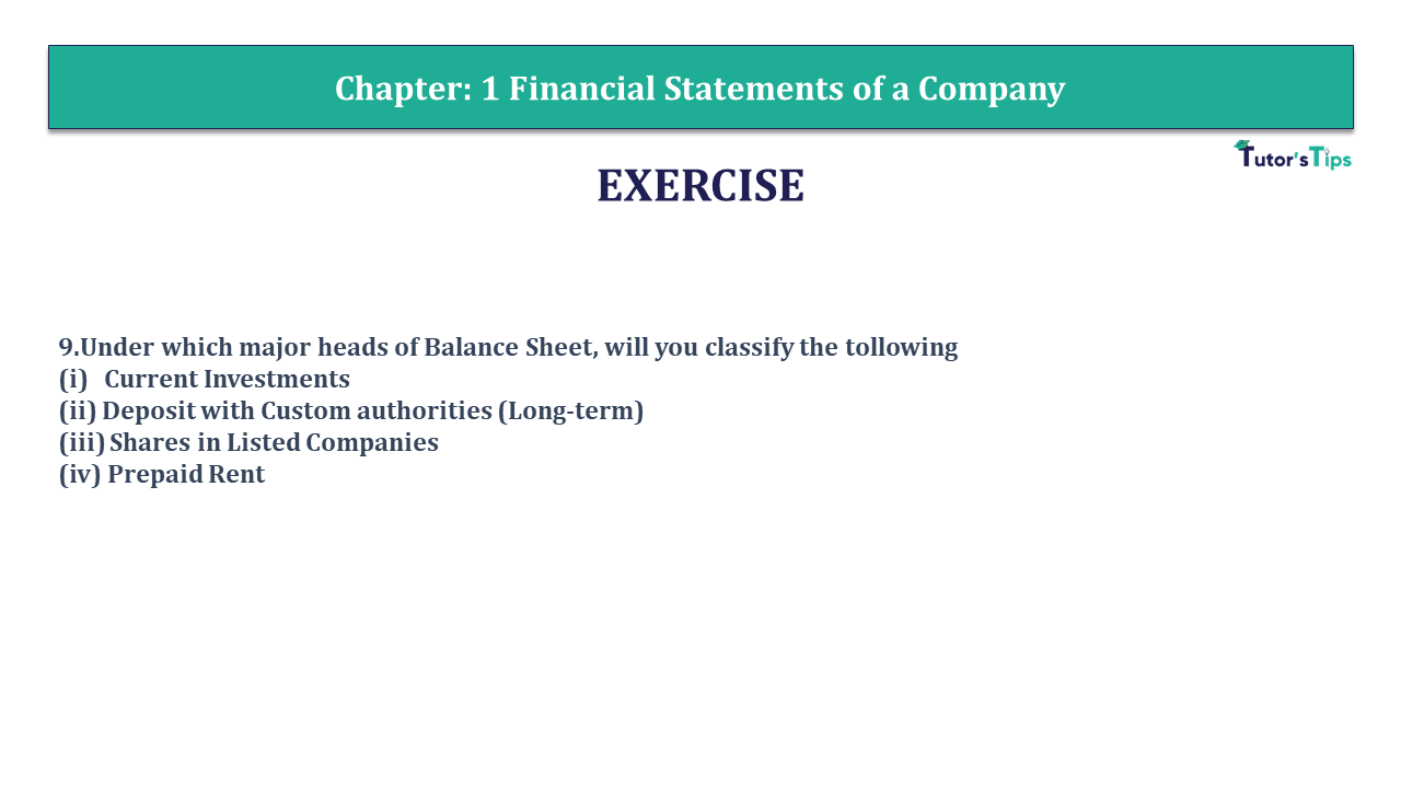 Question 9 - CH-1 Solution