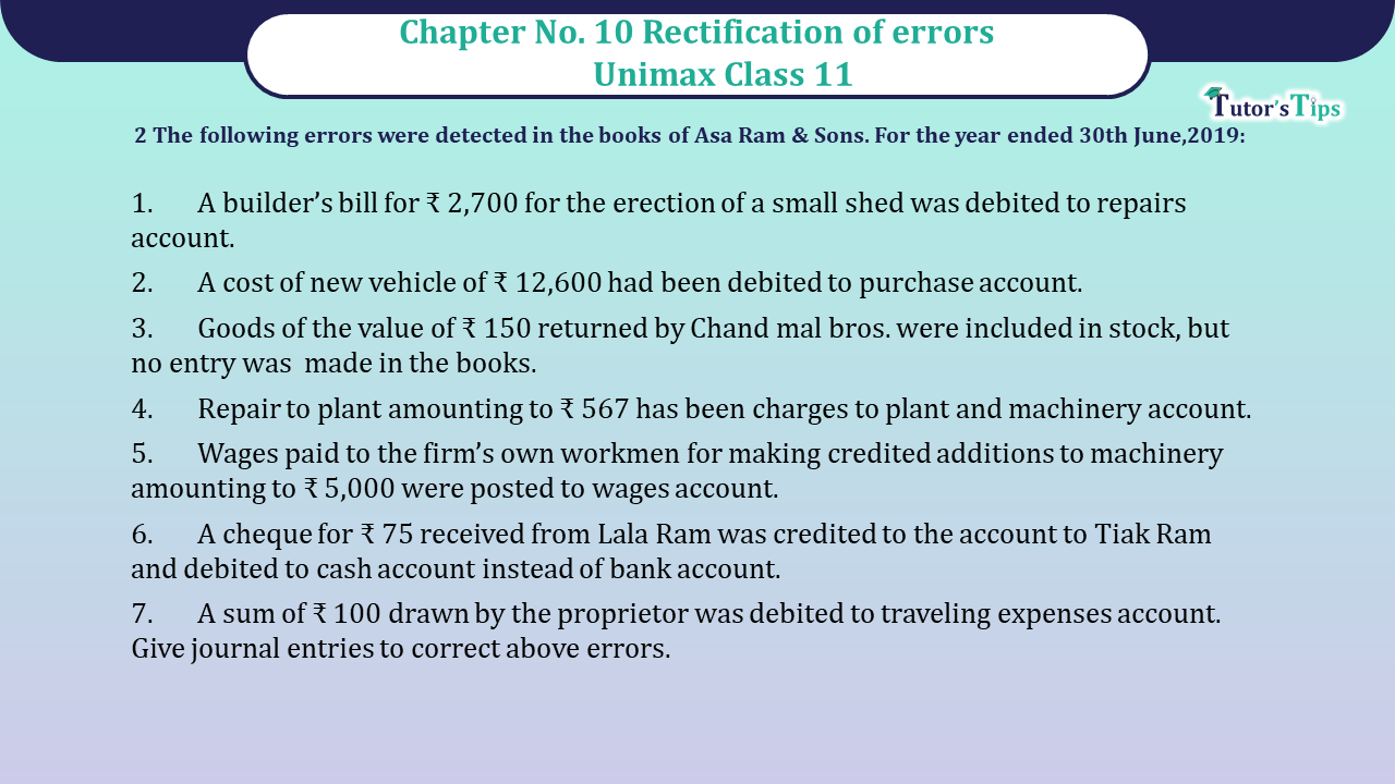 Problem-No-2-Chapter-No-10-Unimax-11-Class