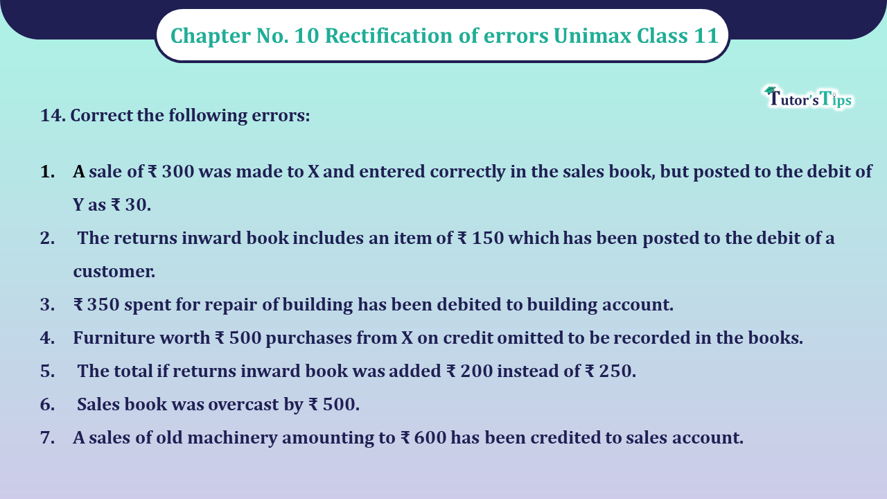 Question-No-14-Chapter-No-10-Unimax-11-Class