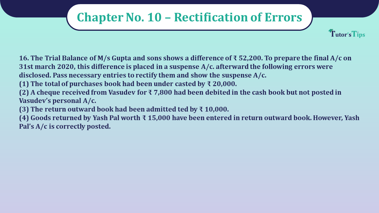 Question No 16 Chapter No 10 - Unimax 11 Class