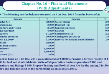 Question No 39 Chapter No 16 - UNIMAX Class 11