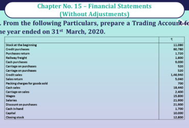 Question No 08 Chapter No 15 - UNIMAX Class 11