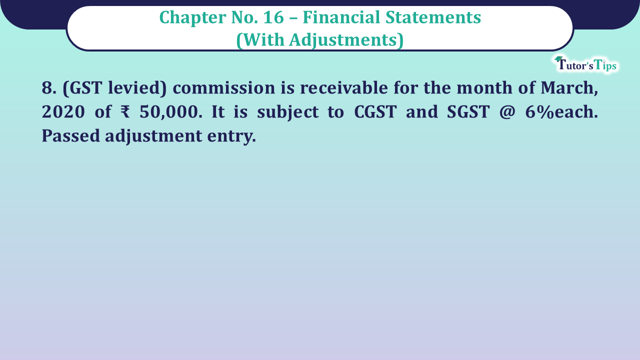 Question No 08 Chapter No 16 - UNIMAX Class 11