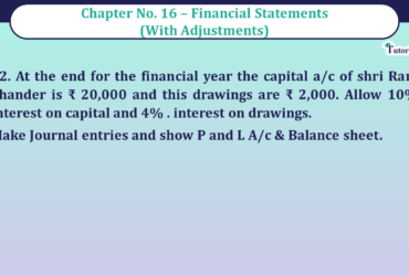 Question No 12 Chapter No 16 - UNIMAX Class 11