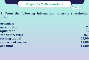 Question No -24 Chapter no - 7 Unimax Class - 12 Part -II